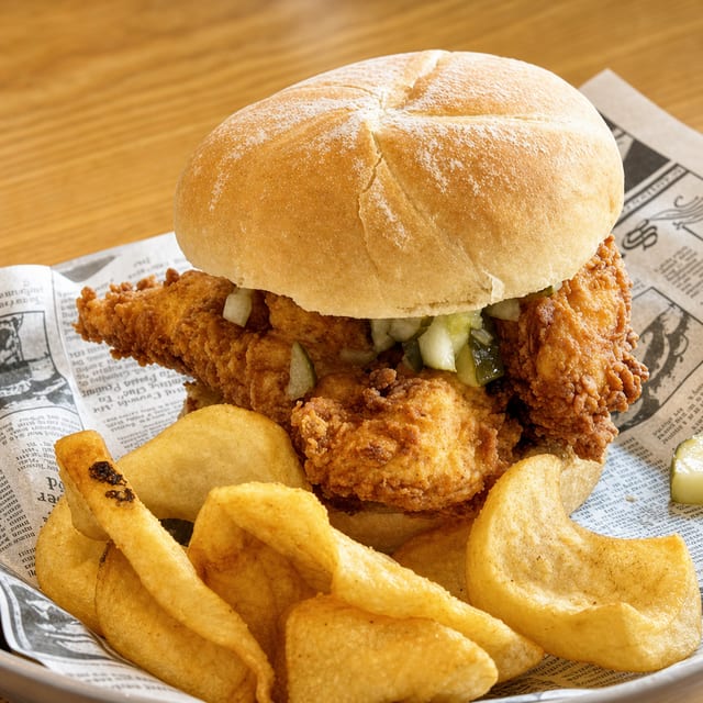 Chicken Tender Sandwich.