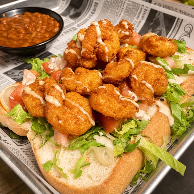 Fried Shrimp Po'Boy.
