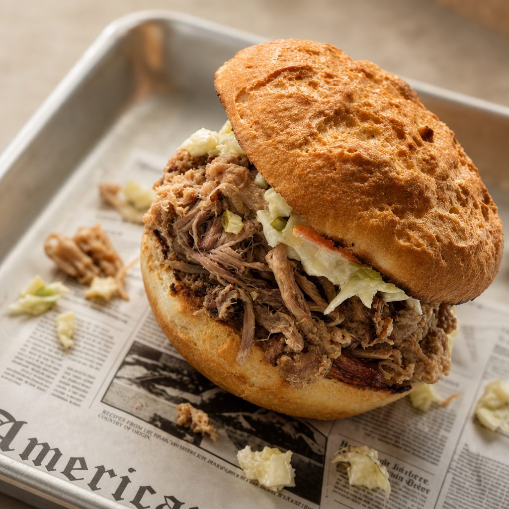 Classic Pulled Pork Sandwich.